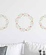 šablóny venčeky kvety rastliny girlandy