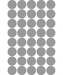 Samolepky bodky strieborné