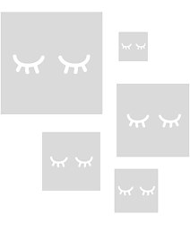 Sada 5 ks šablón Spiace oči ST280