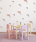 sada šablóny na maľovanie delfín