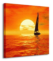 Plachtenie pri západe slnka - Obraz CKS0116