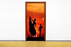 Samolepiaca tapeta na dvere 6435