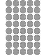 samolepky bodky strieborné