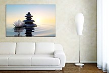 Spa obraz Lekno s kameňmi 29347