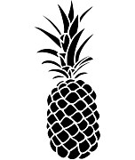 stencils pineapple