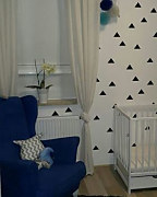 steny v detskej izbe namaľované šablónami