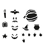 strašidelné šablóny na halloween