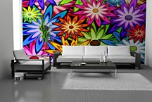 Tapety Kvety farebné 4801 - samolepiaca na stenu