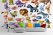 Tapety pre deti - Zvieratká 4847 - samolepiaca na stenu