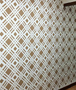 tartanový škótsky vzor na stene