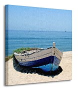 Stará loď na pláži - Obraz CKS0068