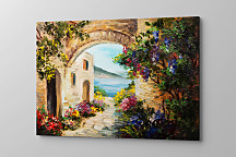 provence obrazy maľovaná ulička