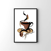voňavá káva plagáty