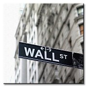 Wall Street, znak - Obraz na płótnie CKS0157