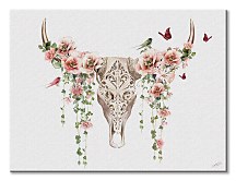 Obraz v štýle BOHO Floral Skull - Thornton Summer WDC100382