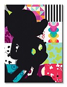 Disney obraz na stenu Mickey Mouse Patchwork Silhouette WDC100470