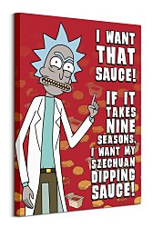 Obraz na stenu Rick and Morty Szechuan Sauce WDC100486