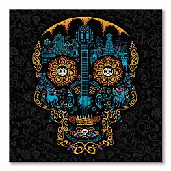 Obraz Pixar Coco Pattern Skull WDC101059