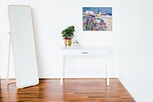 Boats and Beach Blooms - Obraz WDC94475