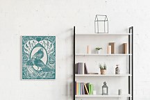 Love Birds - Blue - Obraz  WDC94683