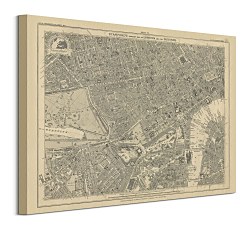 Obraz Stanfords Mapa London 1862 WDC94819