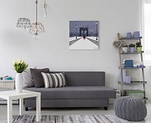 Obraz Nighttime Stroll Across Brooklyn Bridge  WDC95296