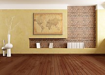 World Map - (Vintage Style) - Obraz WDC96110