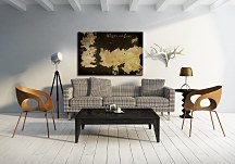 Game of Thrones (Westeros and Essos Antique Map) - Obraz WDC96282