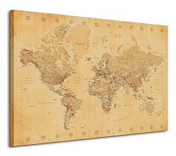 World Map (Vintage Style) - Obraz WDC96260