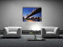 Zachód słońca, Manhattan - Obraz na płótnie CD0033