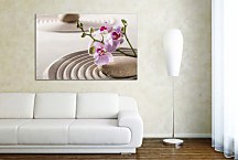 Obraz Zátišie Orchidea Kameň Piesok zs24754