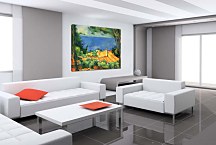 Reprodukcie Cézanne - L'Estaque with Red Roofs zs10181