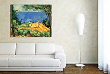 Reprodukcie Cézanne - L'Estaque with Red Roofs zs10181