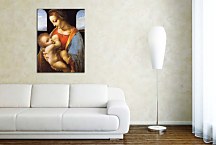 Obraz Leonardo da Vinci - Madonna Litta zs10190