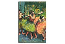reprodukcie Obrazy Degas - Dancers in Green and Yellow  zs10197