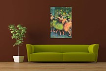 reprodukcie Obrazy Degas - Dancers in Green and Yellow  zs10197