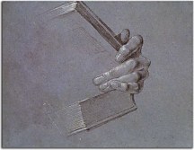 Obrazy Dürer - A hand holding a book zs10203