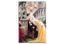  Edmund Blair Leighton obraz - Alain Chartier zs10213