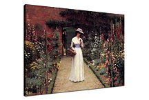  Edmund Blair Leighton obraz - Lady in a Garden  zs10219