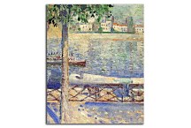 Reprodukcie Edvard Munch - View over the River at St.Cloud zs10223