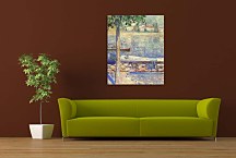 Reprodukcie Edvard Munch - View over the River at St.Cloud zs10223