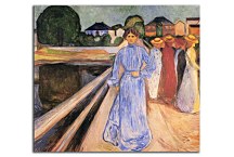 Edvard Munch Reprodukcie - Woman on the Bridge zs10228
