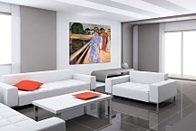 Edvard Munch Reprodukcie - Woman on the Bridge zs10228