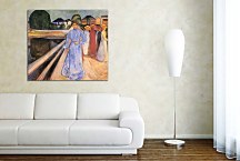 Edvard Munch Reprodukcie - Woman on the Bridge zs10228