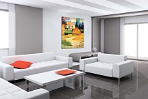 Paul Gauguin Reprodukcie - Landscape near Arles  zs10234