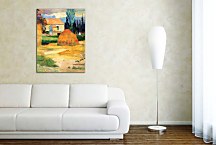 Paul Gauguin Reprodukcie - Landscape near Arles  zs10234