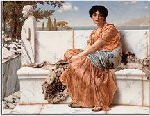 Obrazy John William Godward - In the Days of Sappho zs10245