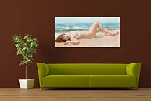 Reprodukcie J.W.Godward - Nu Sur La Plage zs10247