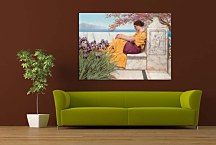 Obrazy J.W.Godward - Under the Blossom that Hangs on the Bough zs10248