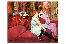 Reprodukcie Henri de Toulouse-Lautrec - V salóne pri rue des Moulins zs10266